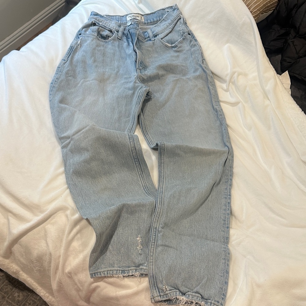 Abercrombie & Fitch Light Blue High Rise Jeans